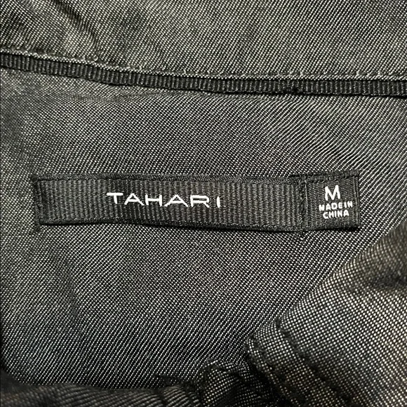 Tahari Lyocell Pintuck Jacket in Green/Black/Blue-Gray Size Medium NEW - Picture 10 of 14